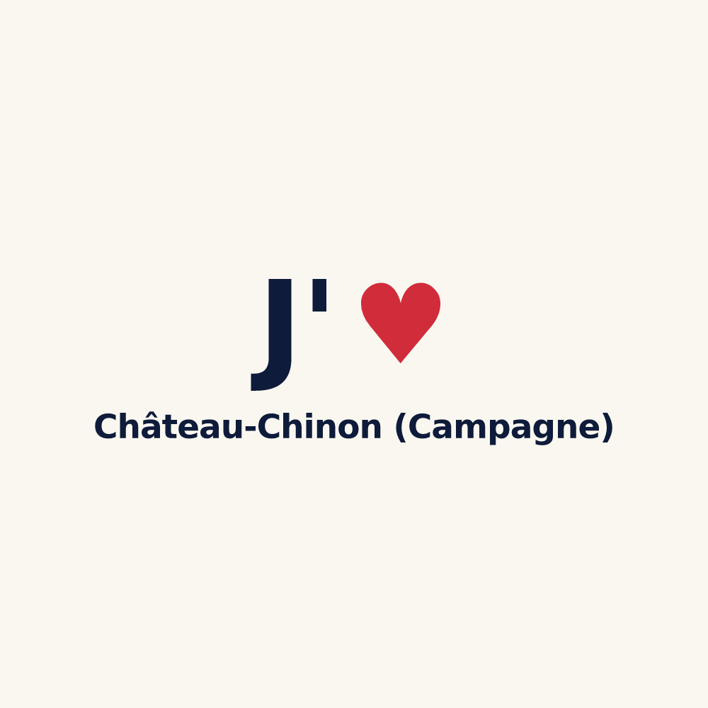 Tasse personnalisée Château-Chinon (Campagne) — design J'aime Château-Chinon (Campagne)