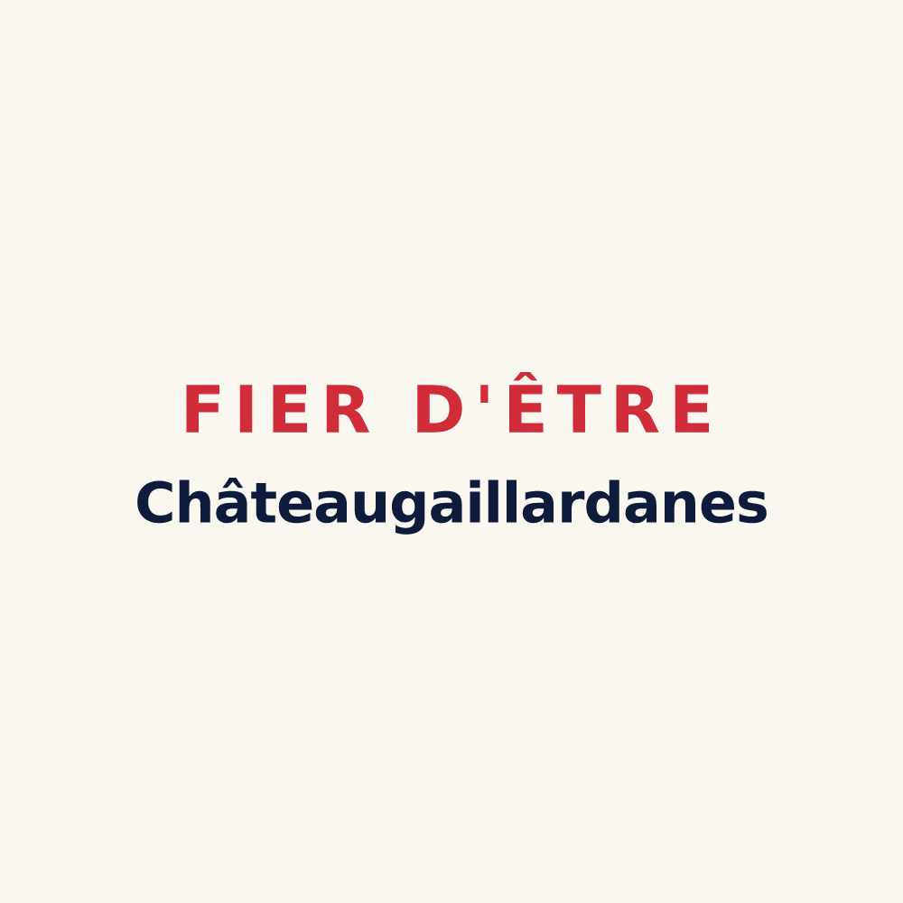 Tasse « Fier d'être Châteaugaillardanes » — design pour Château-Gaillard