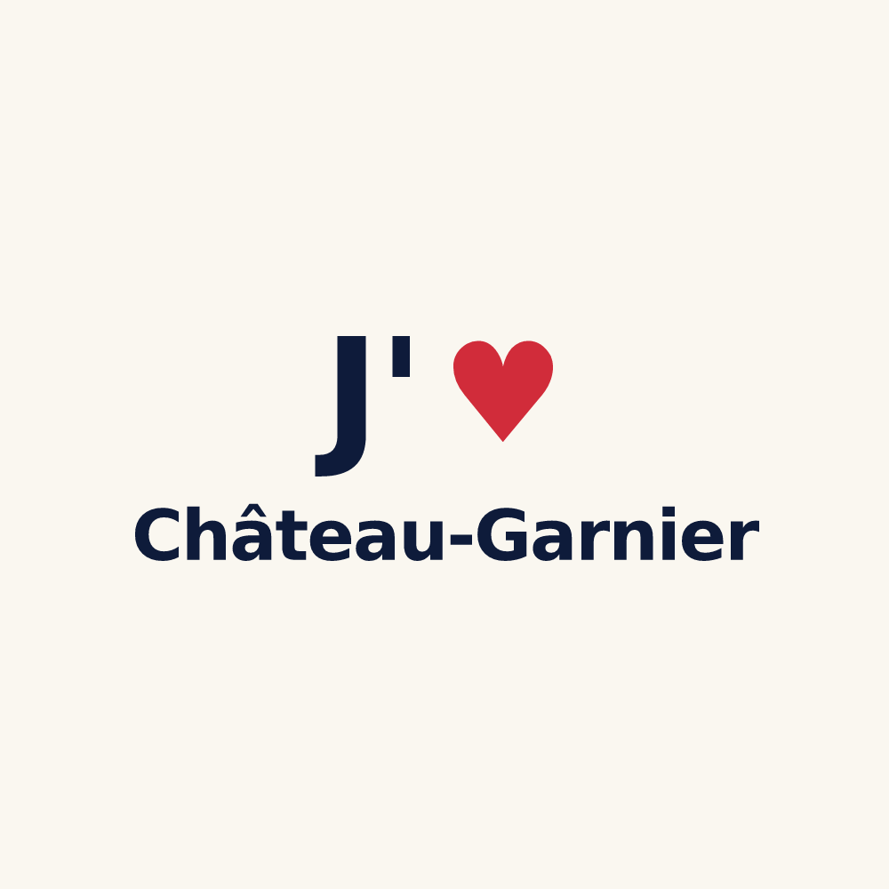 Tasse personnalisée Château-Garnier — design « J'aime Château-Garnier » imprimé sur la tasse