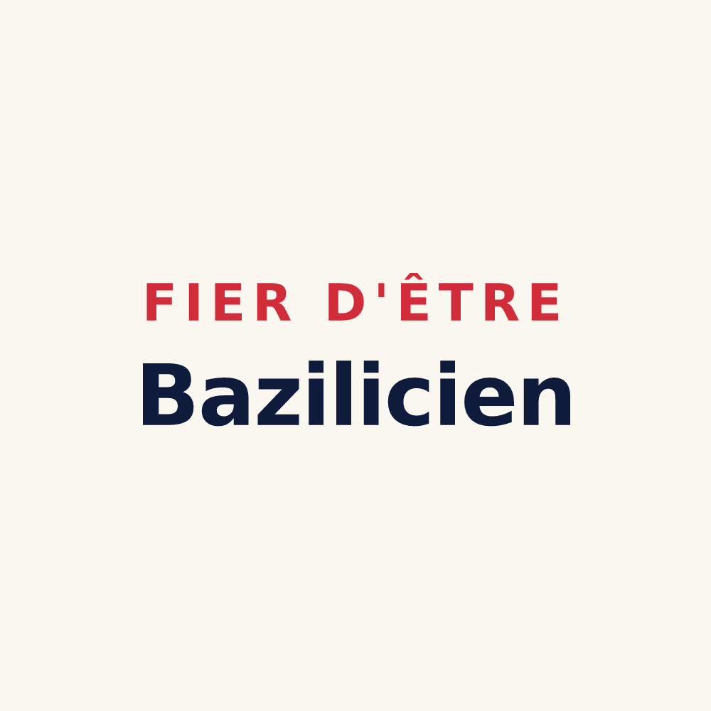Tasse « Fier d'être Bazilicien » — design pour Château-Gontier-sur-Mayenne