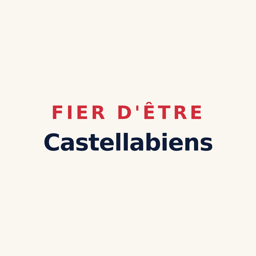 Tasse « Fier d'être Castellabiens » — design pour Château-l'Abbaye