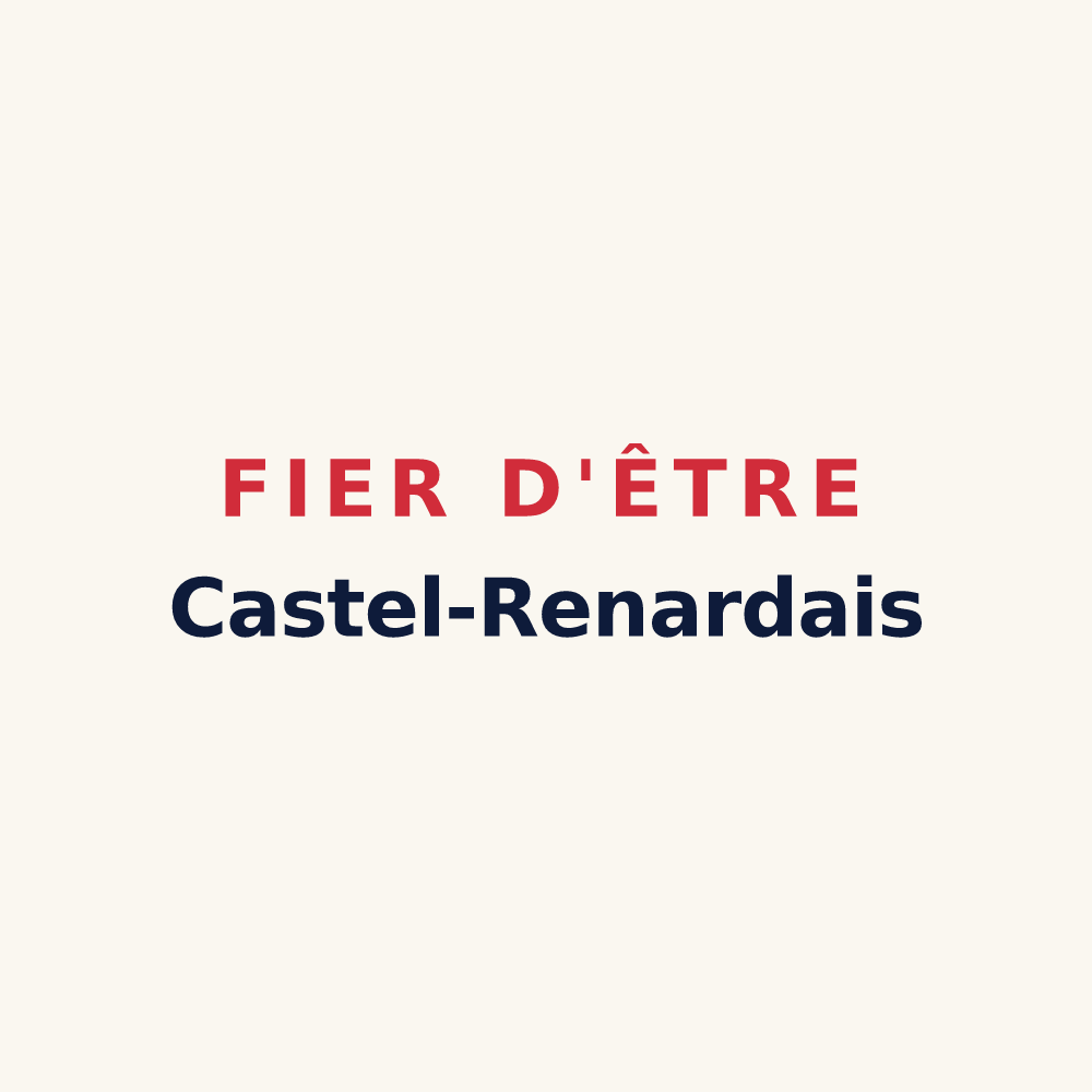 Tasse « Fier d'être Castel-Renardais » — design pour Château-Renard