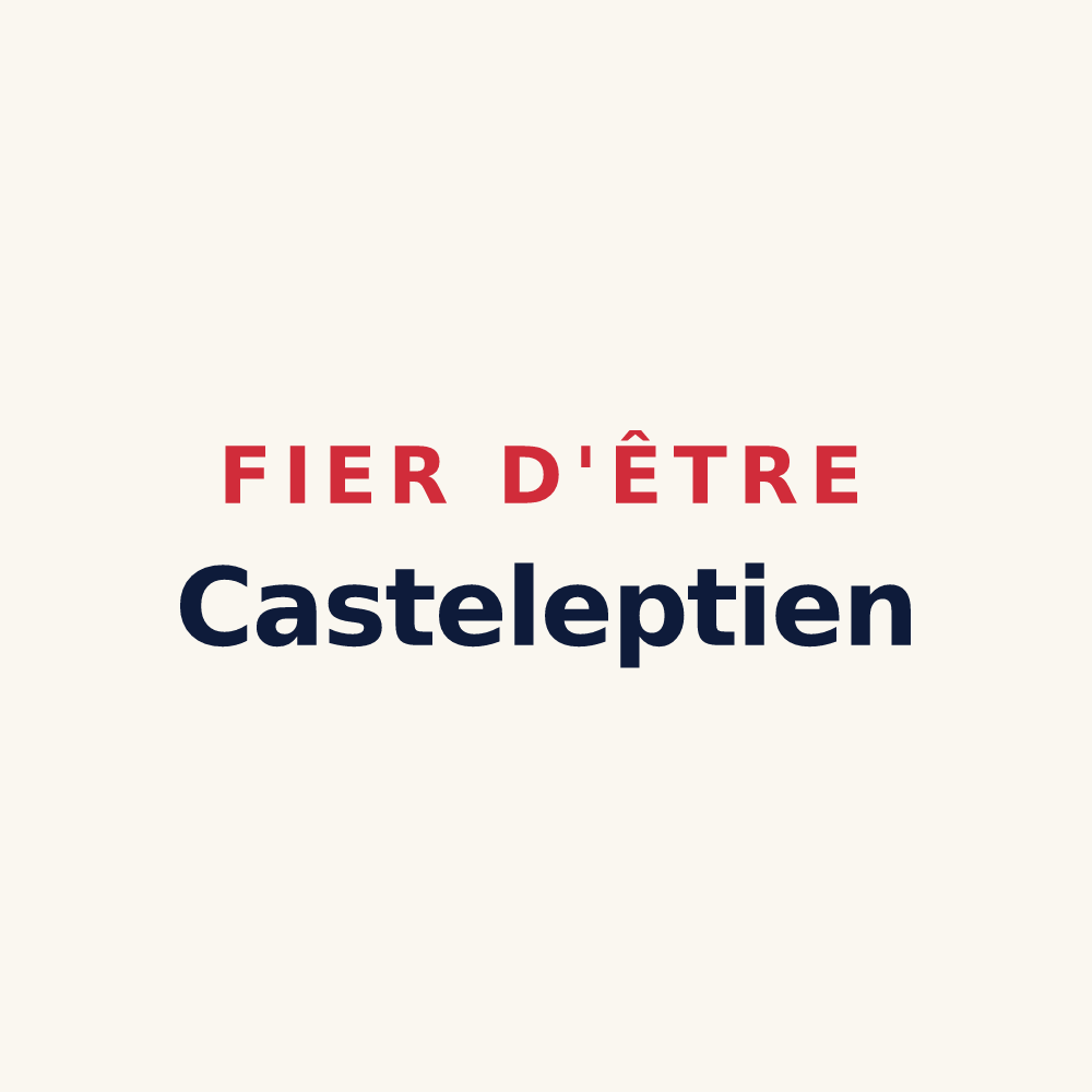 Tasse « Fier d'être Casteleptien » — design pour Château-sur-Epte