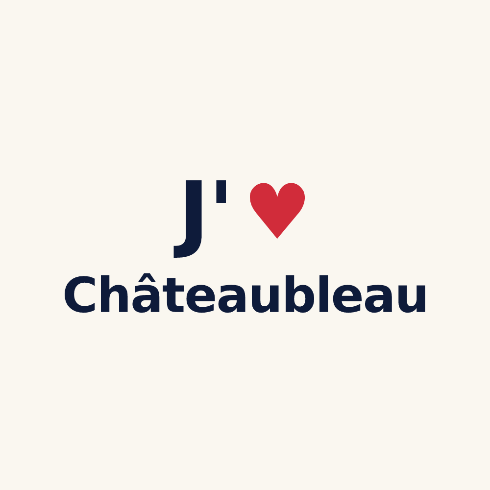 Tasse personnalisée Châteaubleau — design J'aime Châteaubleau