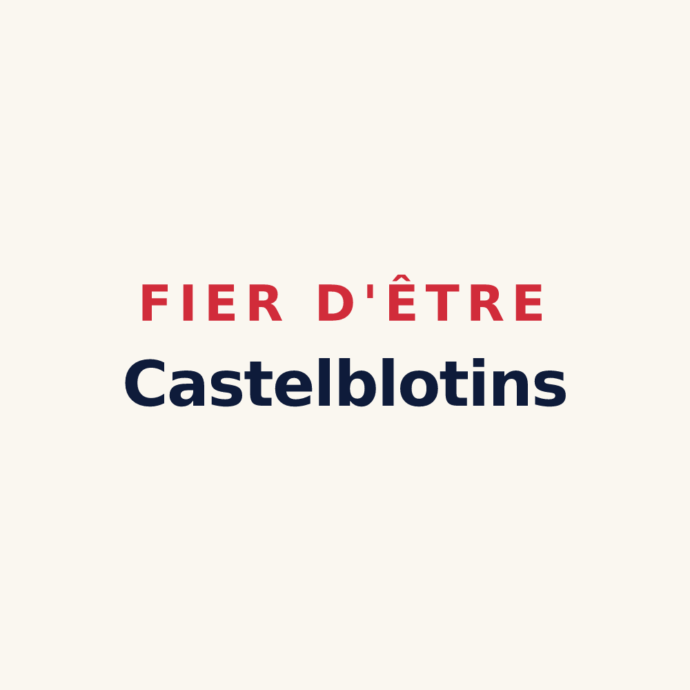 Tasse « Fier d'être Castelblotins » — design pour Châteaubleau