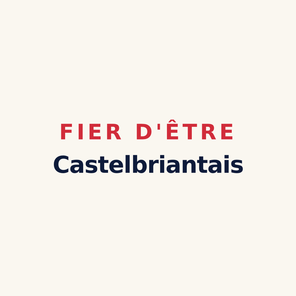 Tasse « Fier d'être Castelbriantais » — design pour Châteaubriant