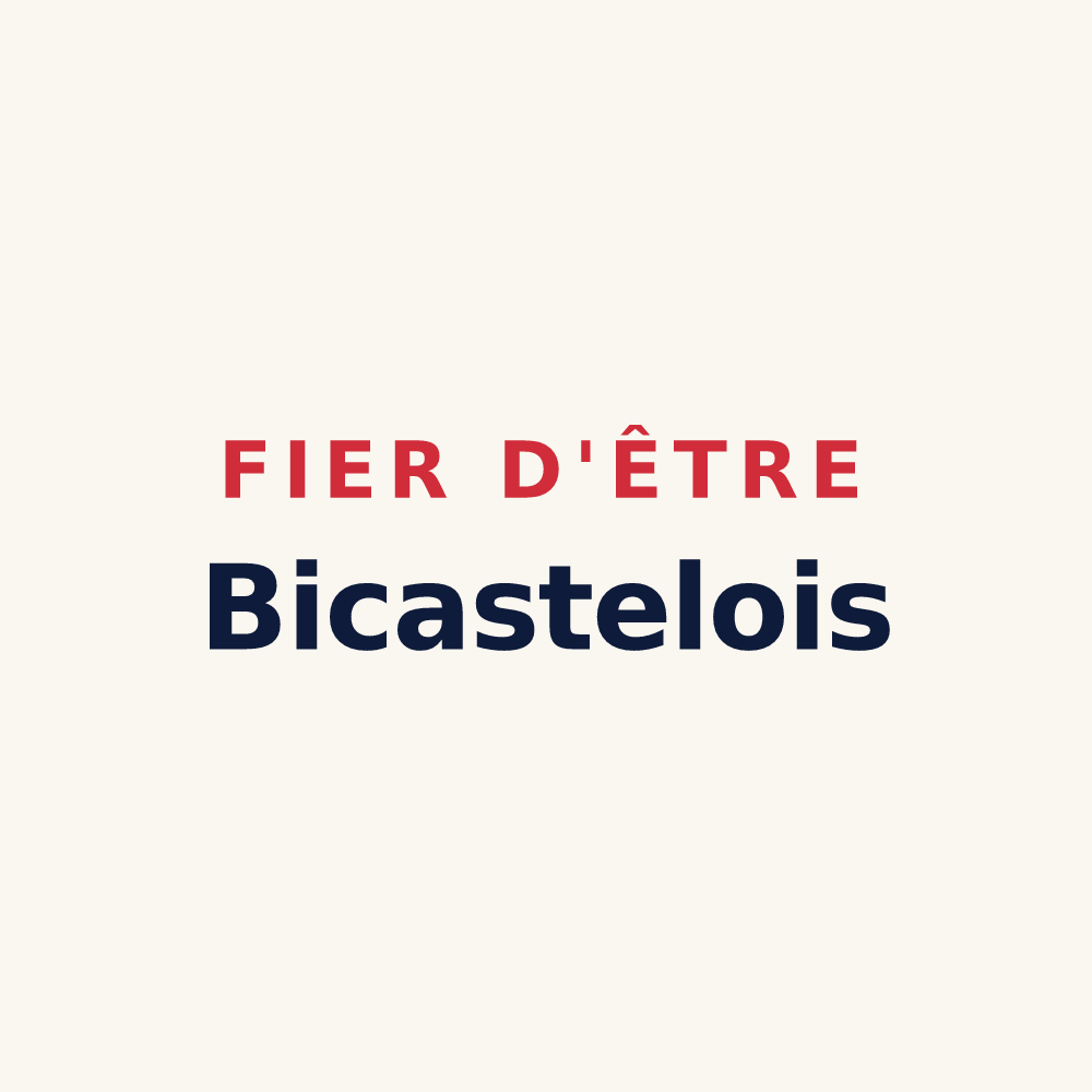 Tasse « Fier d'être Bicastelois » — design pour Châteaudouble
