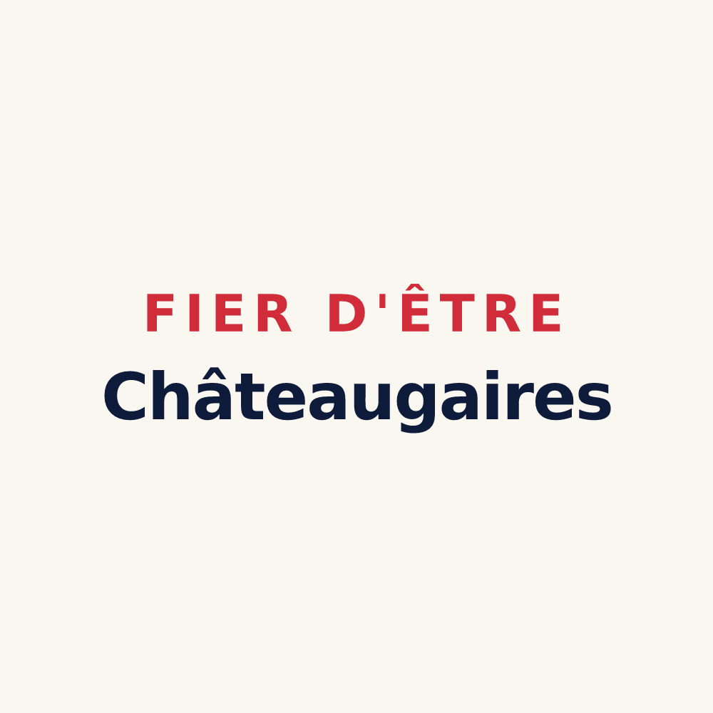 Tasse « Fier d'être Châteaugaires » — design pour Châteaugay