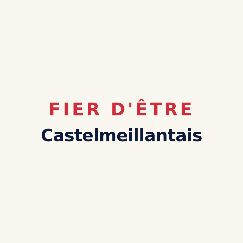 Tasse « Fier d'être Castelmeillantais » — design pour Châteaumeillant