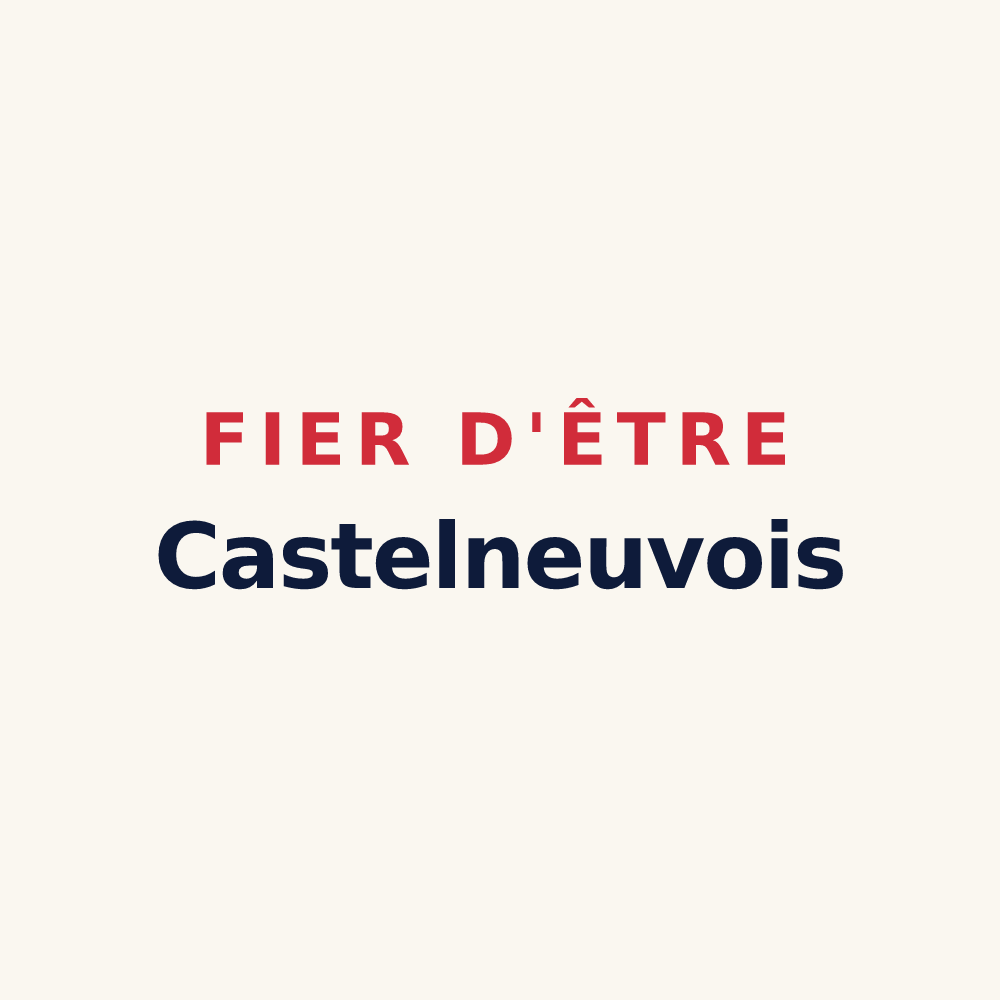 Tasse « Fier d'être Castelneuvois » — design pour Châteauneuf-de-Galaure