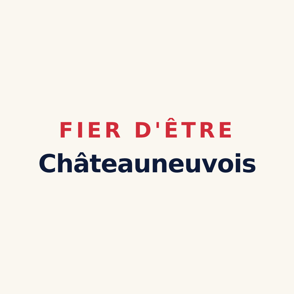 Tasse « Fier d'être Châteauneuvois » — design pour Châteauneuf-Grasse