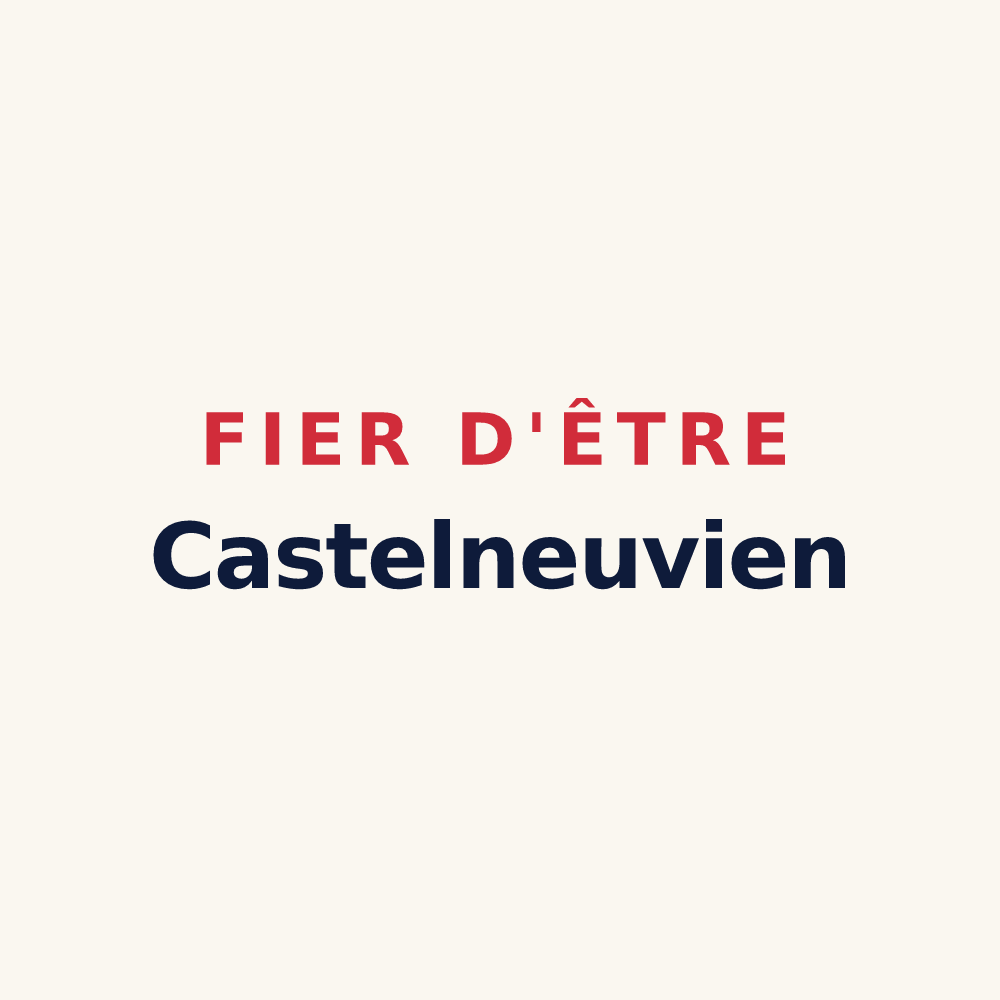 Tasse « Fier d'être Castelneuvien » — design pour Châteauneuf-Val-de-Bargis