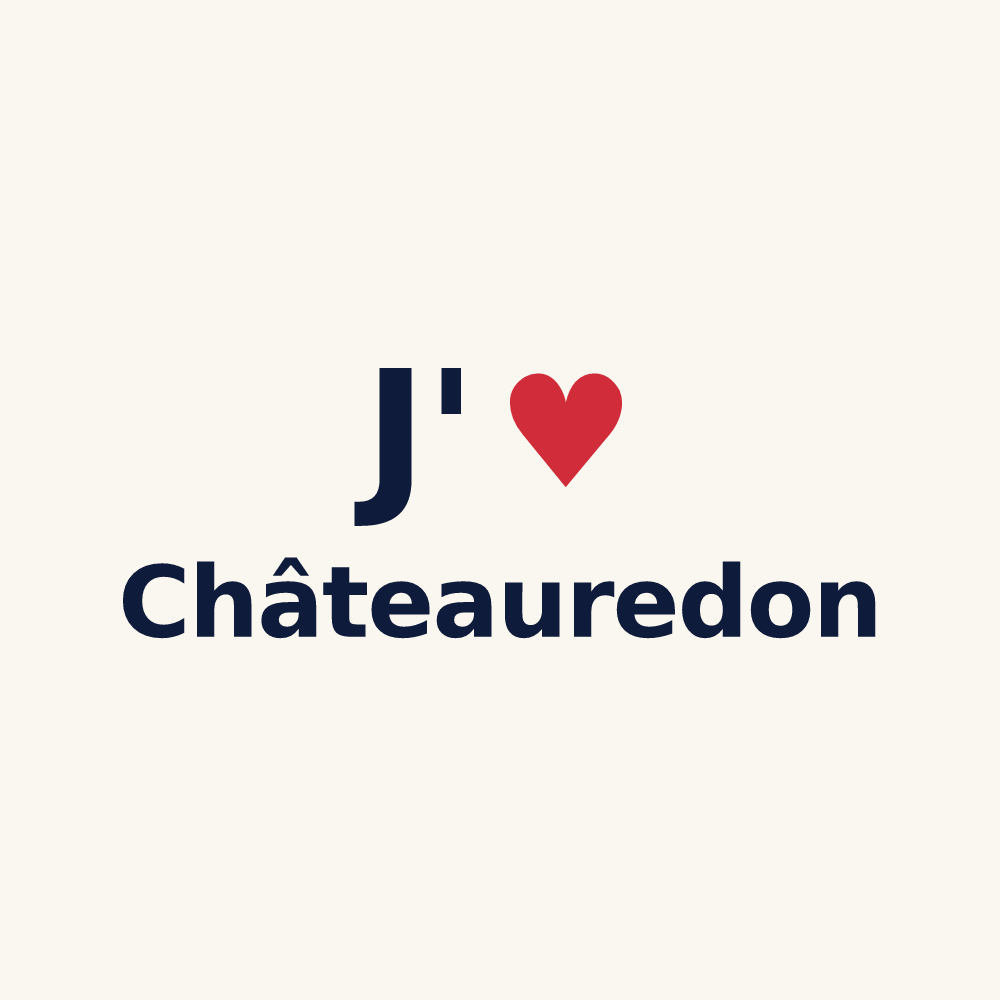 Tasse personnalisée Châteauredon — design J'aime Châteauredon