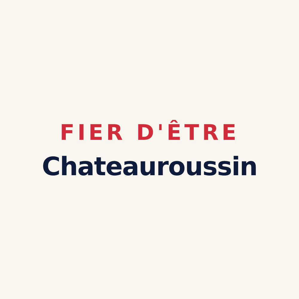 Tasse « Fier d'être Chateauroussin » — design pour Châteauroux-les-Alpes