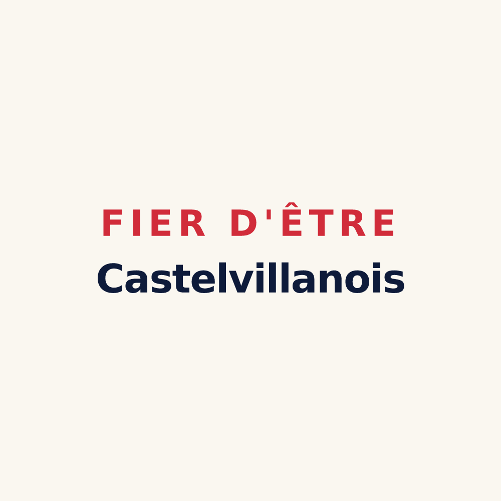 Tasse « Fier d'être Castelvillanois » — design pour Châteauvillain