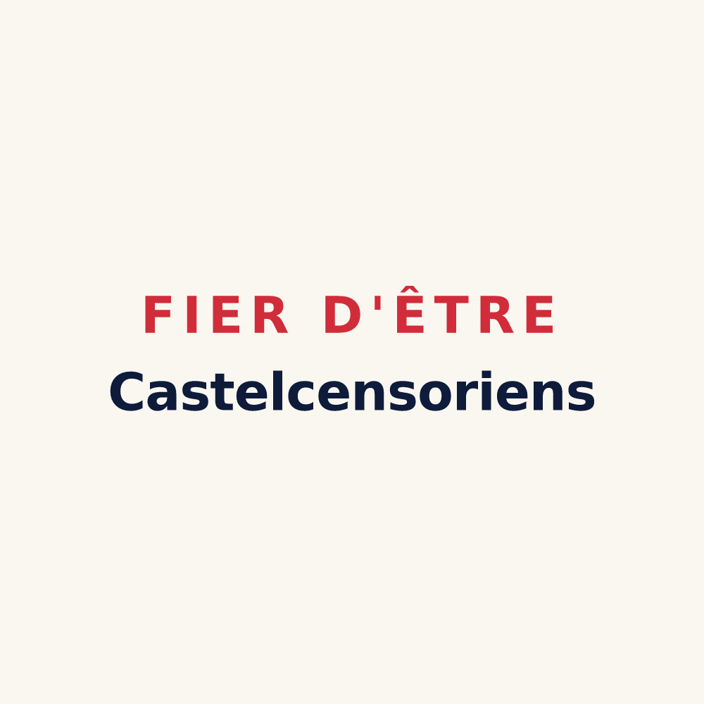 Tasse « Fier d'être Castelcensoriens » — design pour Châtel-Censoir