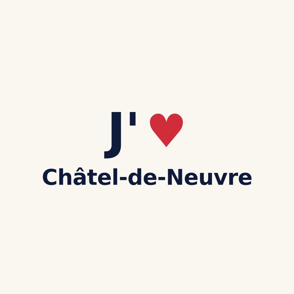 Tasse personnalisée Châtel-de-Neuvre — design J'aime Châtel-de-Neuvre