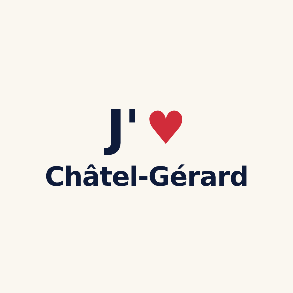 Tasse personnalisée Châtel-Gérard — design J'aime Châtel-Gérard