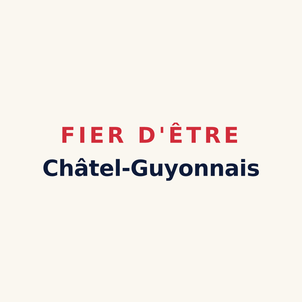 Tasse « Fier d'être Châtel-Guyonnais » — design pour Châtel-Guyon