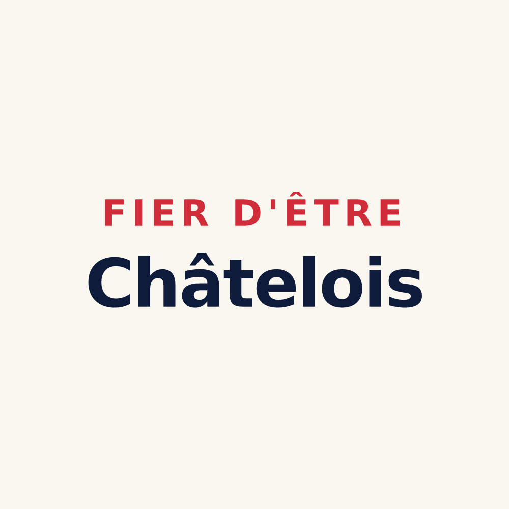 Tasse « Fier d'être Châtelois » — design pour Châtel-Montagne