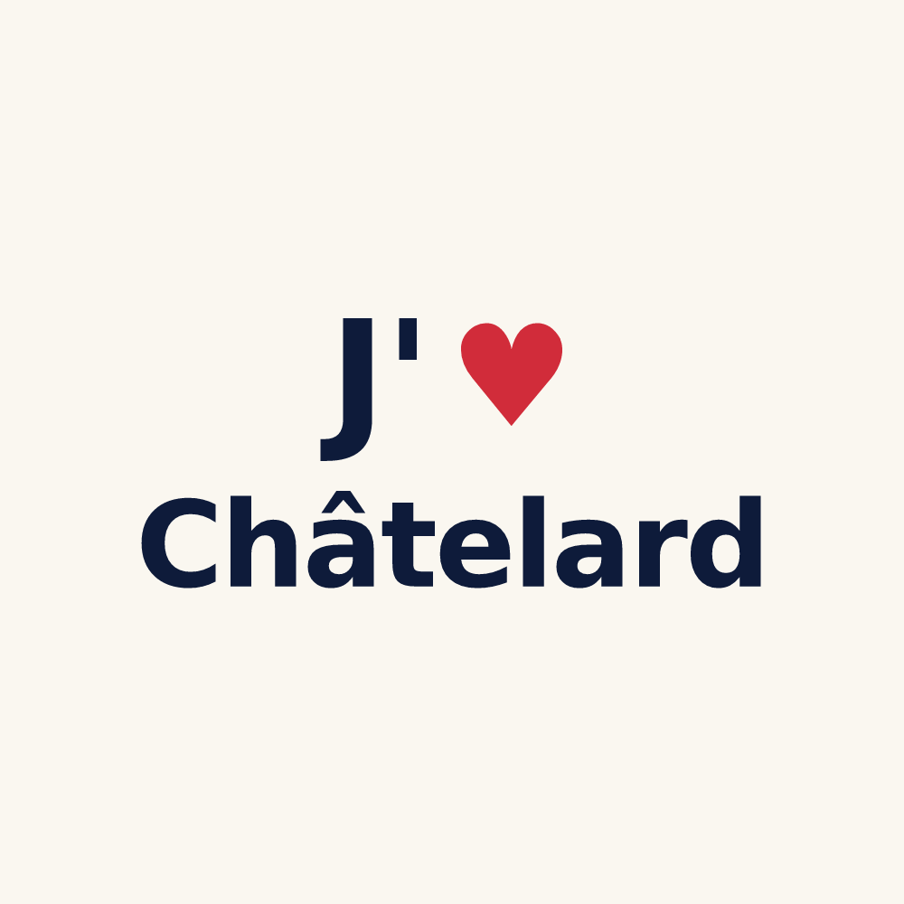 Tasse personnalisée Châtelard — design J'aime Châtelard