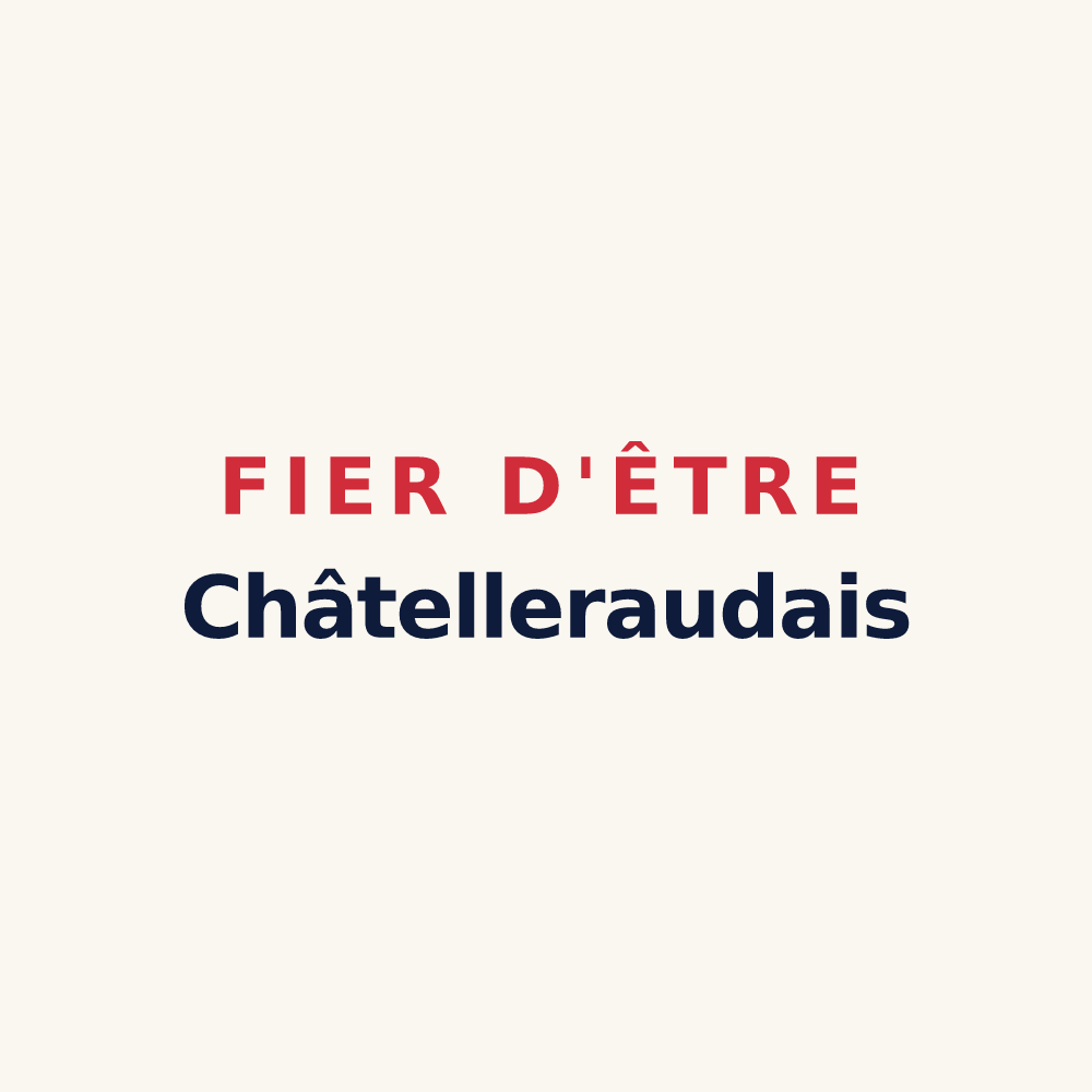 Tasse « Fier d'être Châtelleraudais » — design pour Châtellerault