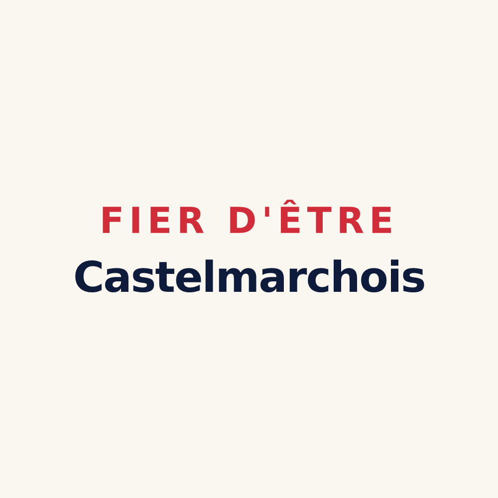 Tasse « Fier d'être Castelmarchois » — design pour Châtelus-le-Marcheix