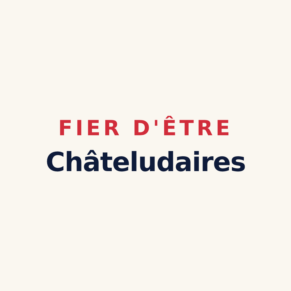 Tasse « Fier d'être Châteludaires » — design pour Châtelus