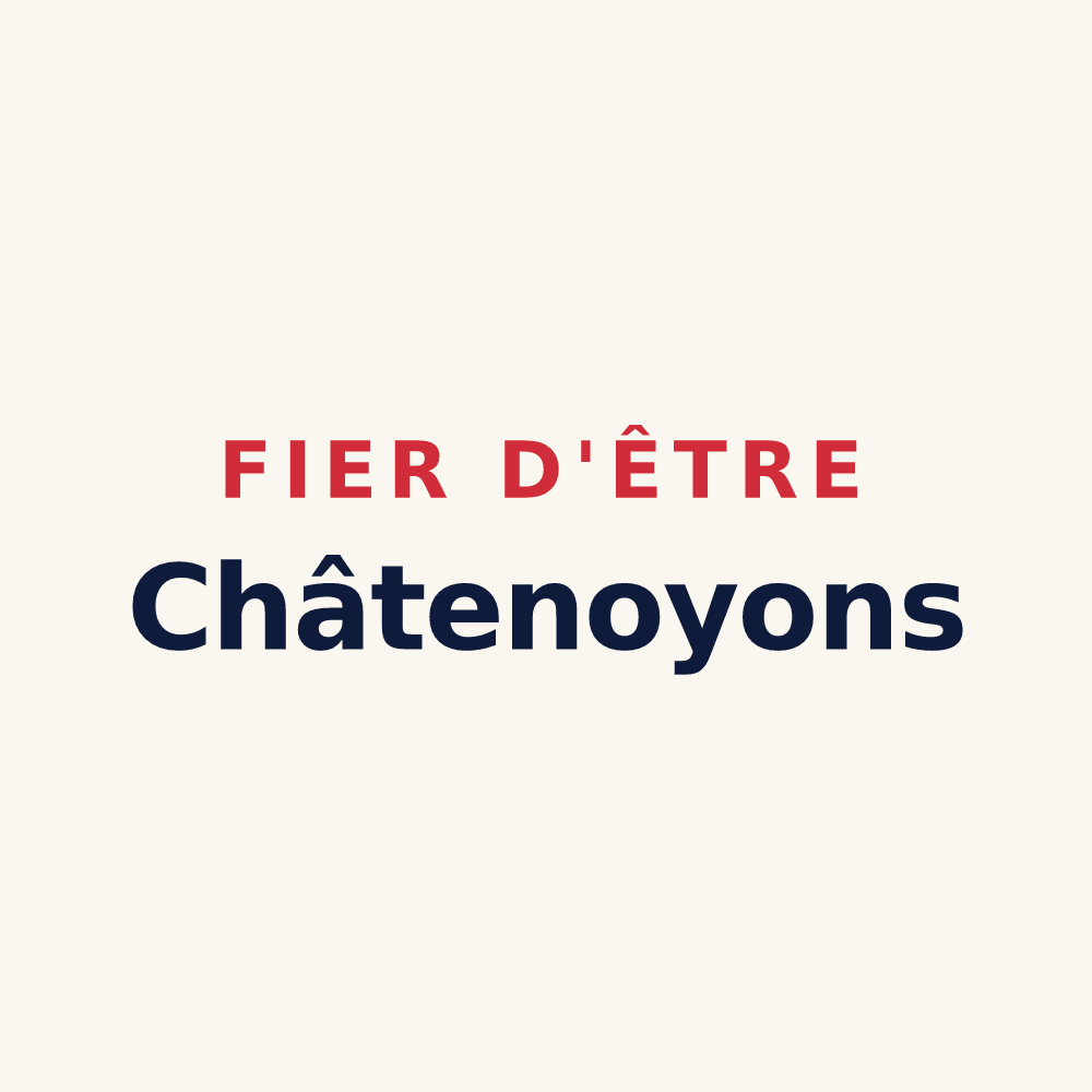 Tasse « Fier d'être Châtenoyons » — design pour Châtenay