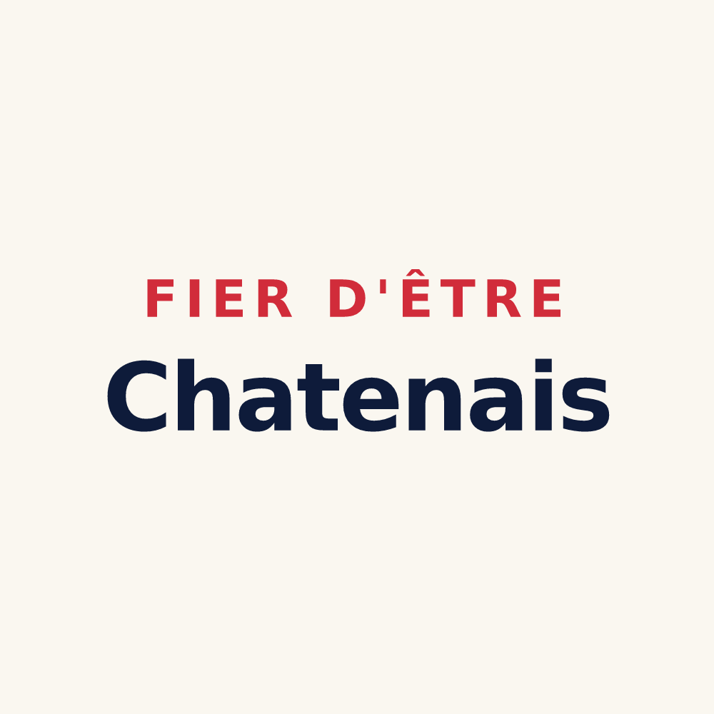 Tasse « Fier d'être Chatenais » — design pour Châtenois-les-Forges