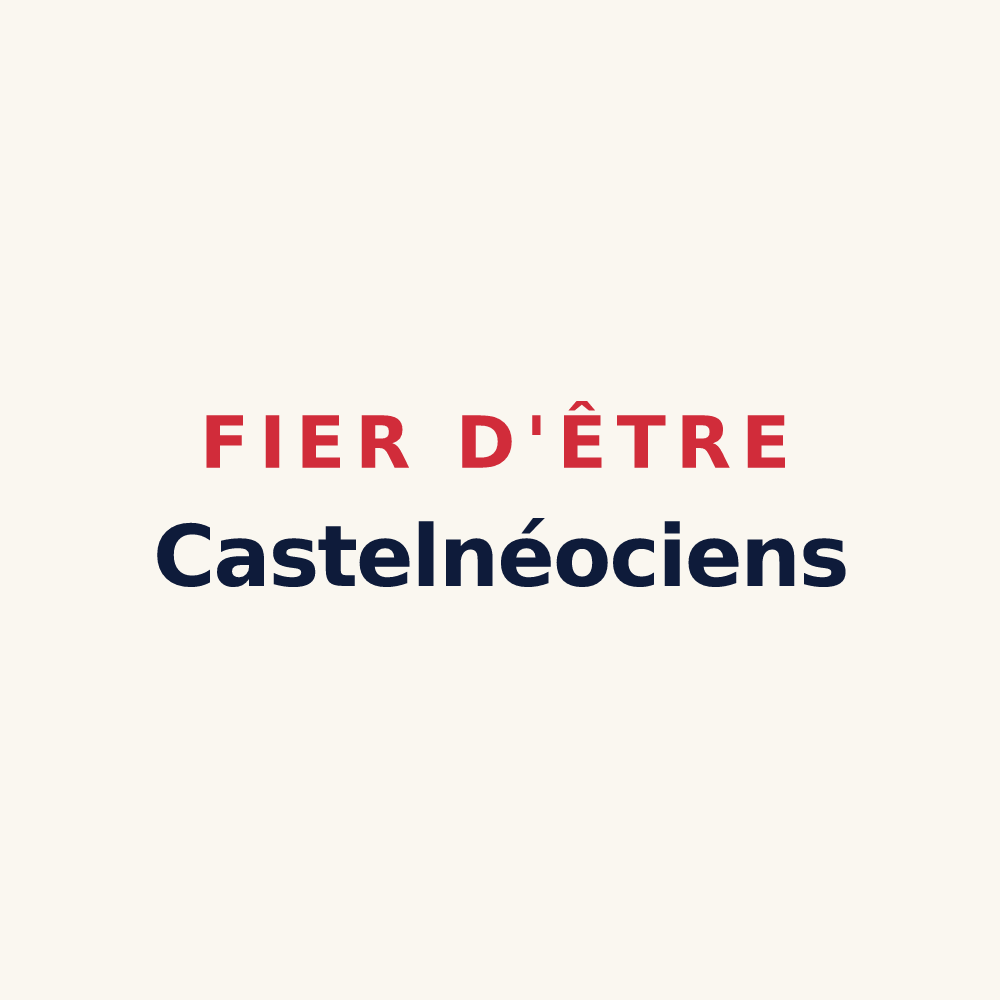Tasse « Fier d'être Castelnéociens » — design pour Châtenoy