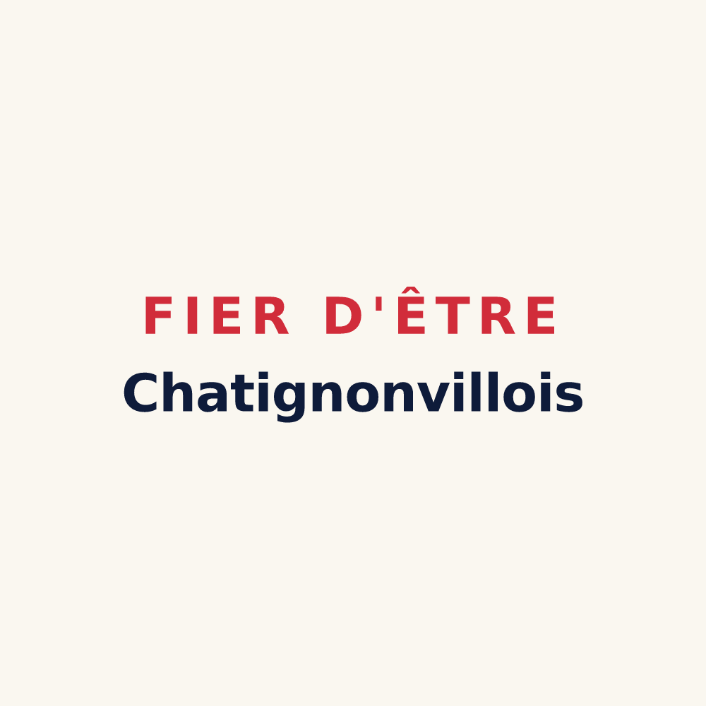 Tasse « Fier d'être Chatignonvillois » — design pour Chatignonville