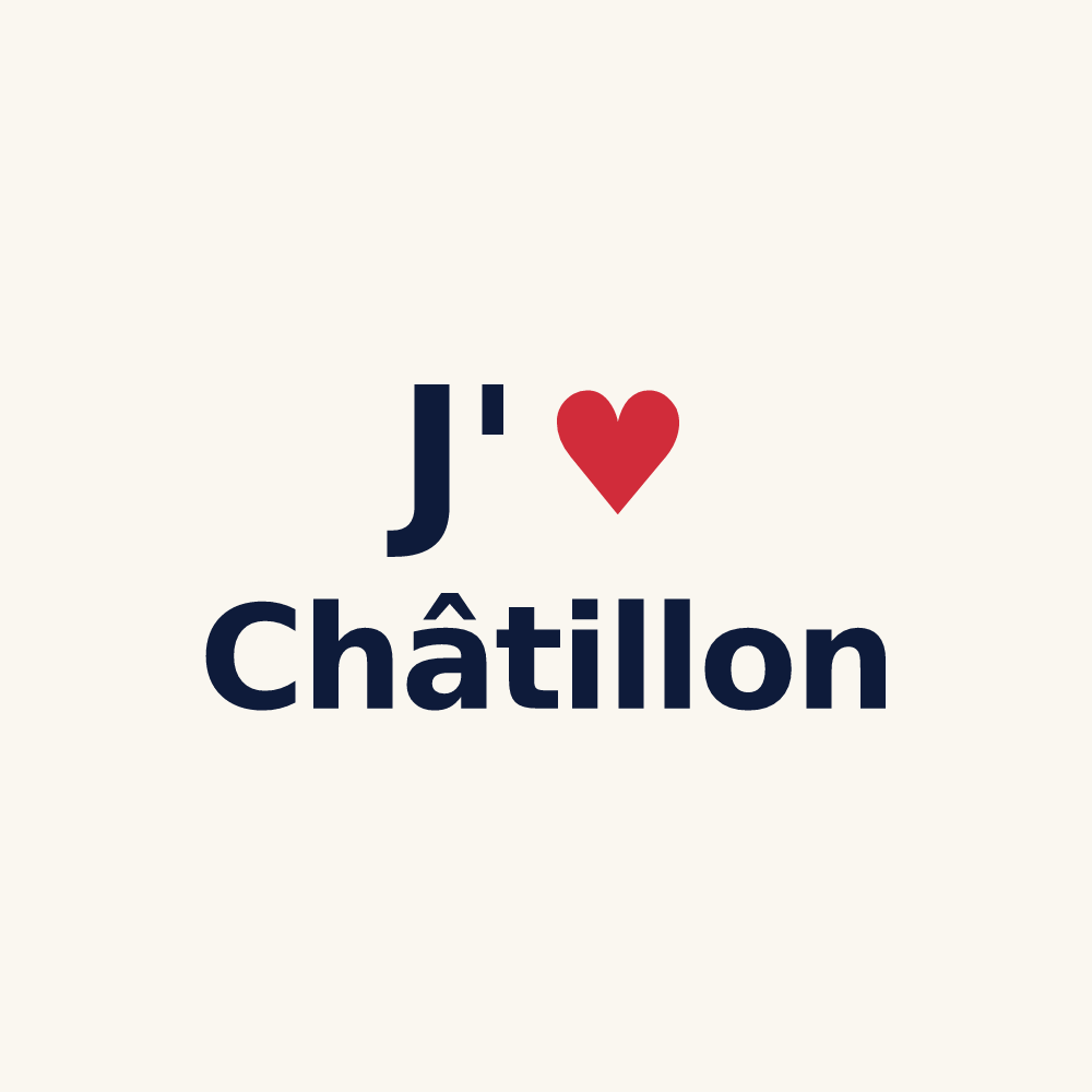 Tasse personnalisée Châtillon — design J'aime Châtillon