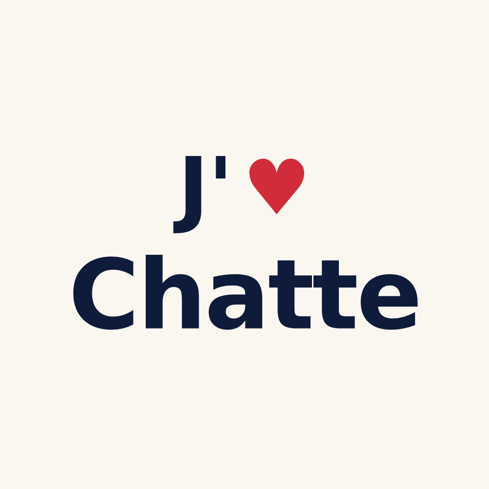 Tasse personnalisée Chatte — design J'aime Chatte