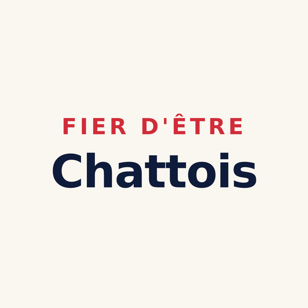 Tasse « Fier d'être Chattois » — design pour Chatte