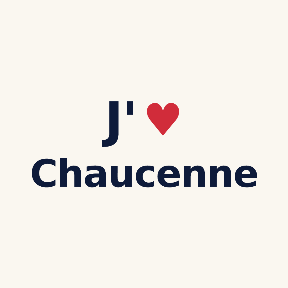 Tasse personnalisée Chaucenne — design J'aime Chaucenne