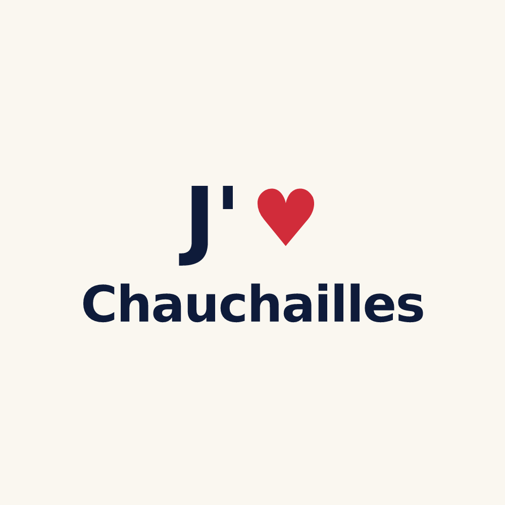Tasse personnalisée Chauchailles — design J'aime Chauchailles