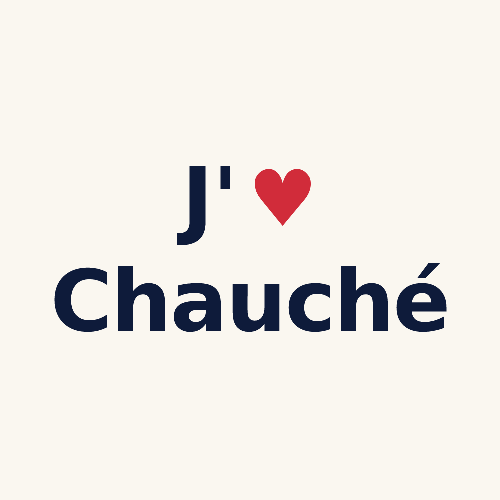 Tasse personnalisée Chauché — design J'aime Chauché
