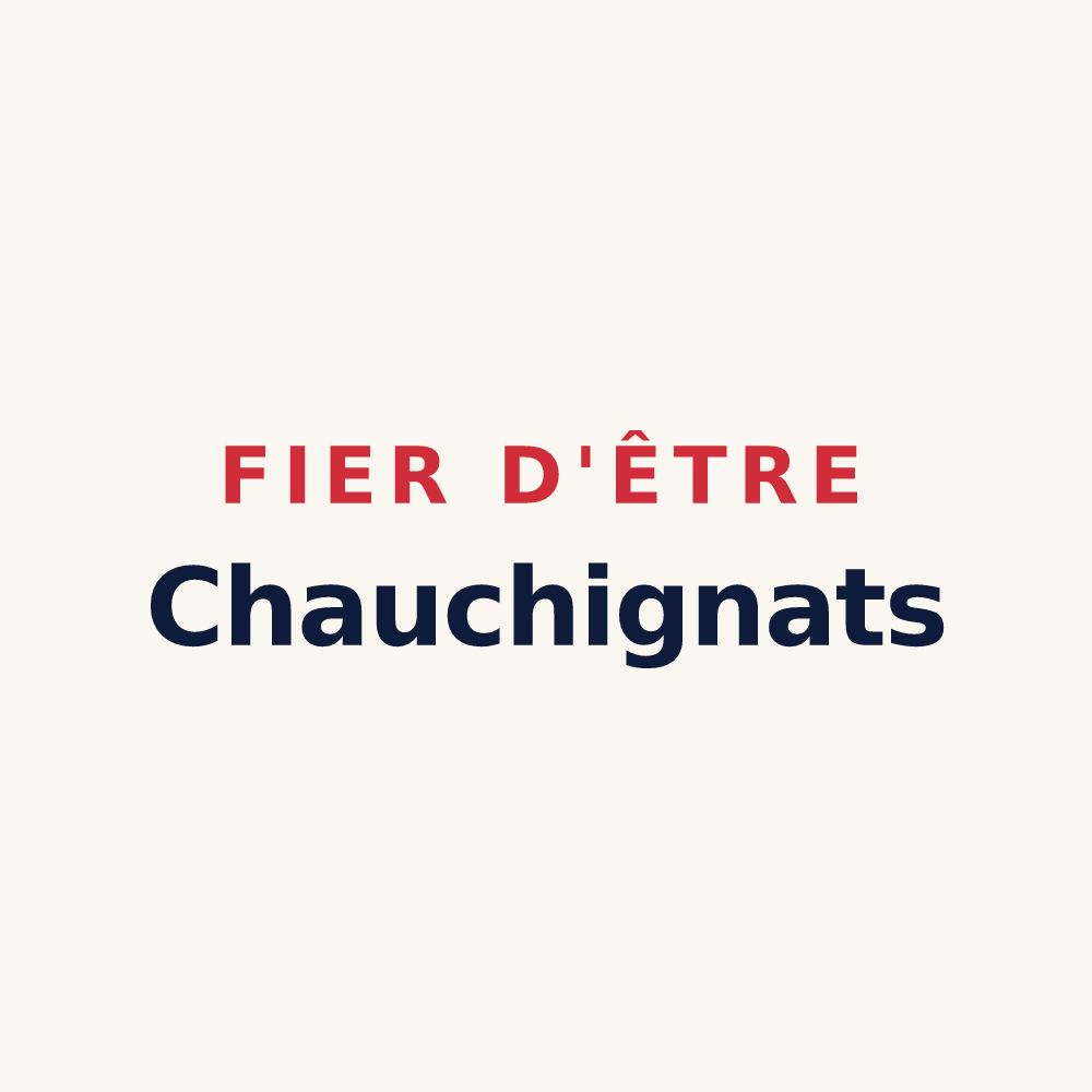 Tasse « Fier d'être Chauchignats » — design pour Chauchigny