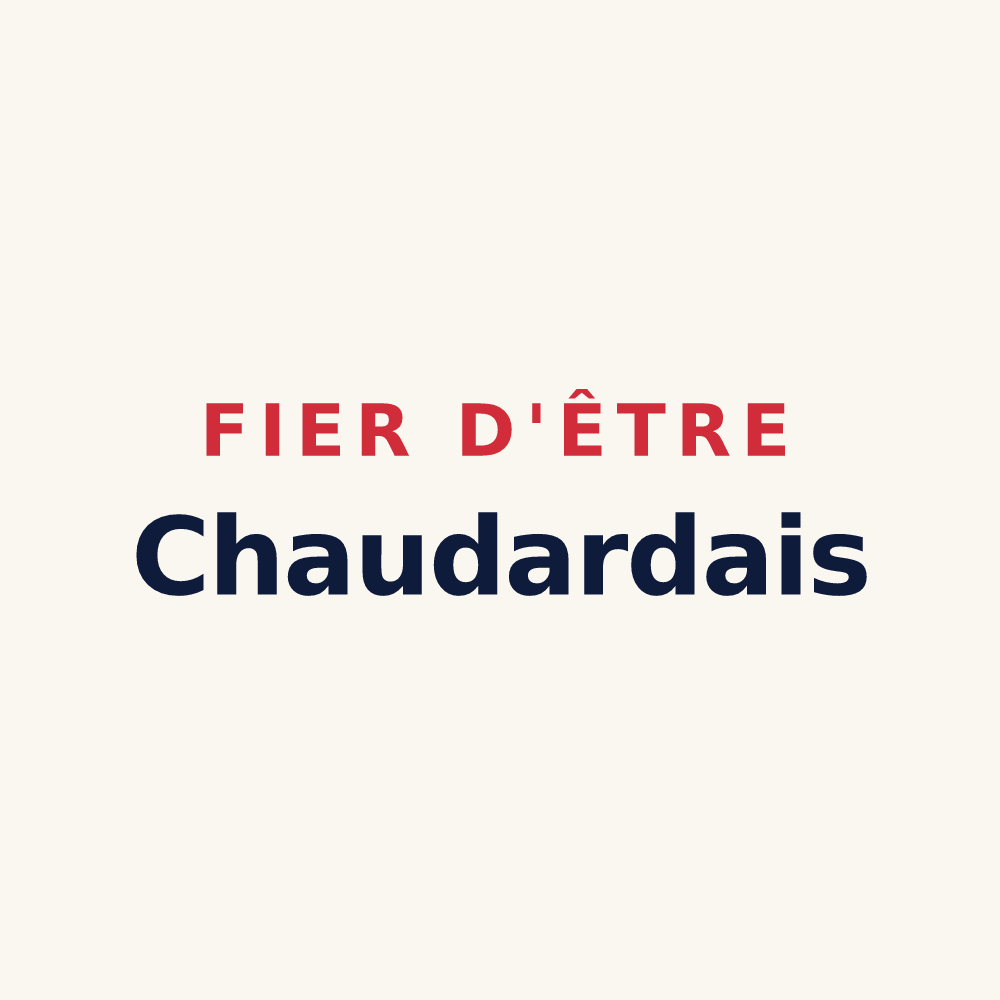 Tasse « Fier d'être Chaudardais » — design pour Chaudardes