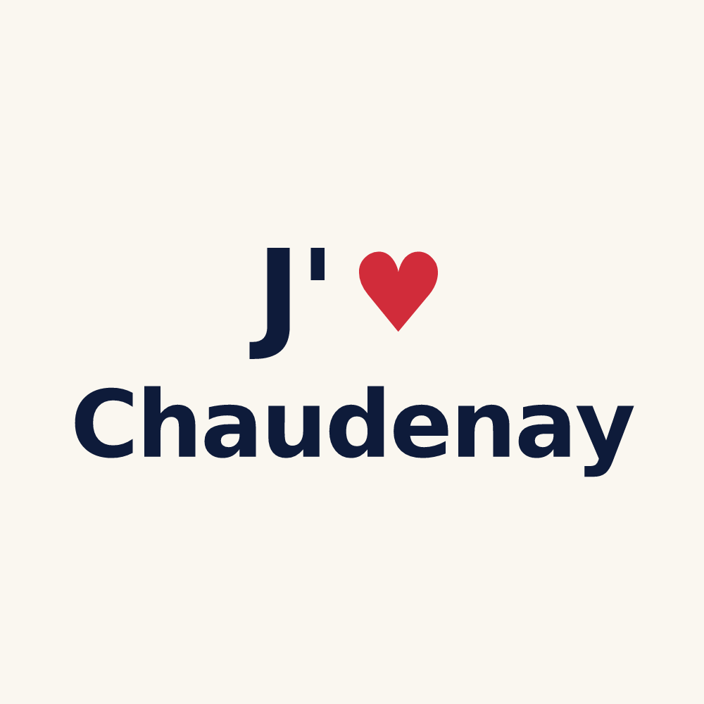 Tasse personnalisée Chaudenay — design J'aime Chaudenay