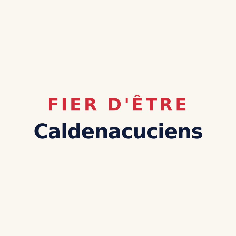 Tasse « Fier d'être Caldenacuciens » — design pour Chaudenay