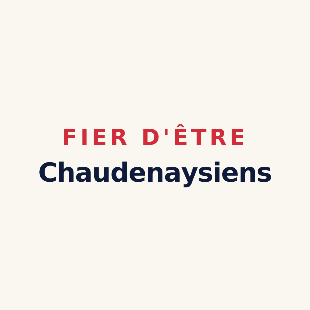 Tasse « Fier d'être Chaudenaysiens » — design pour Chaudenay