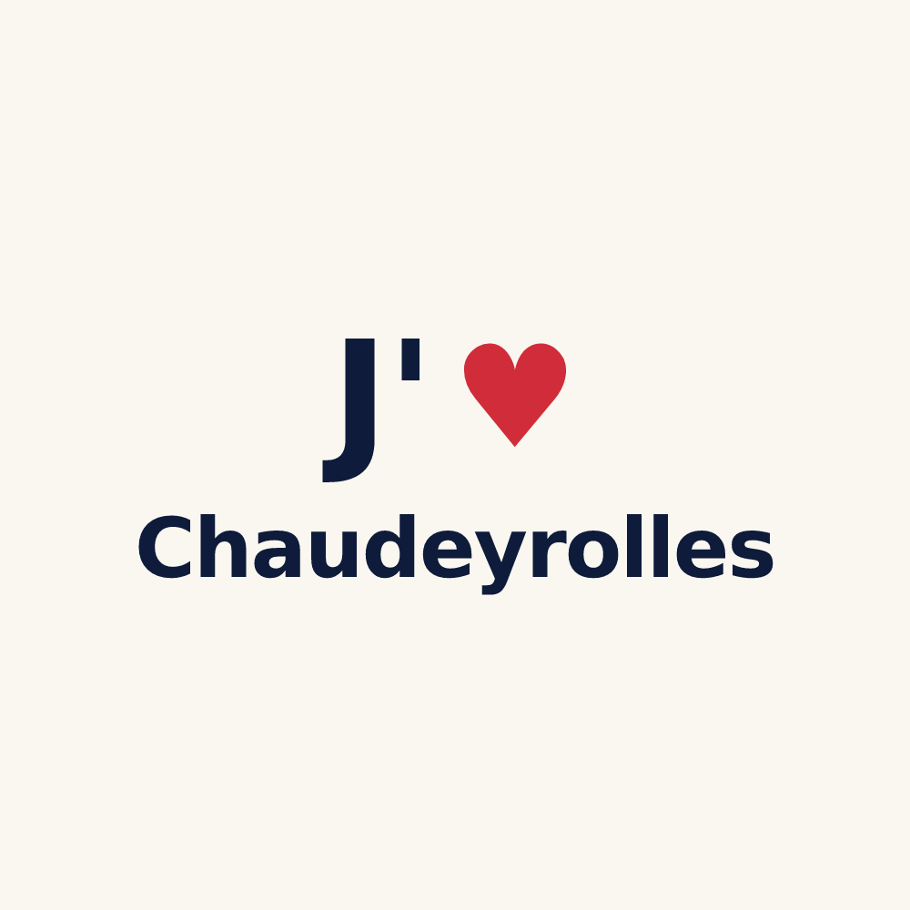 Tasse personnalisée Chaudeyrolles — design J'aime Chaudeyrolles