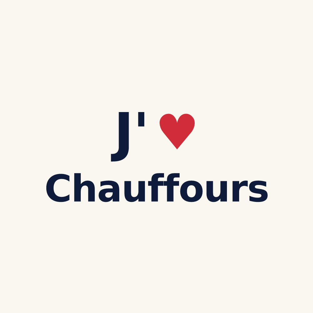 Tasse personnalisée Chauffours — design J'aime Chauffours