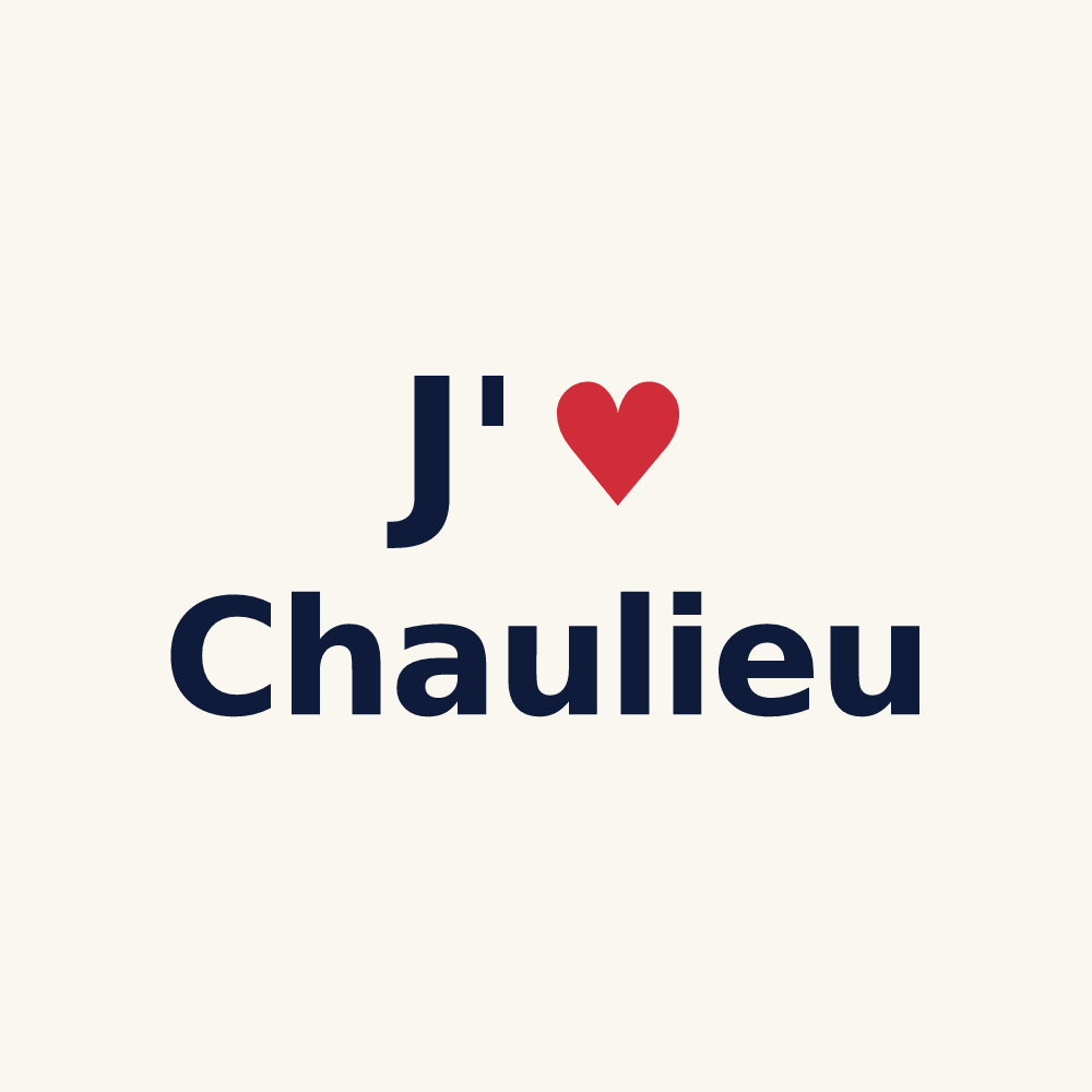 Tasse personnalisée Chaulieu — design J'aime Chaulieu
