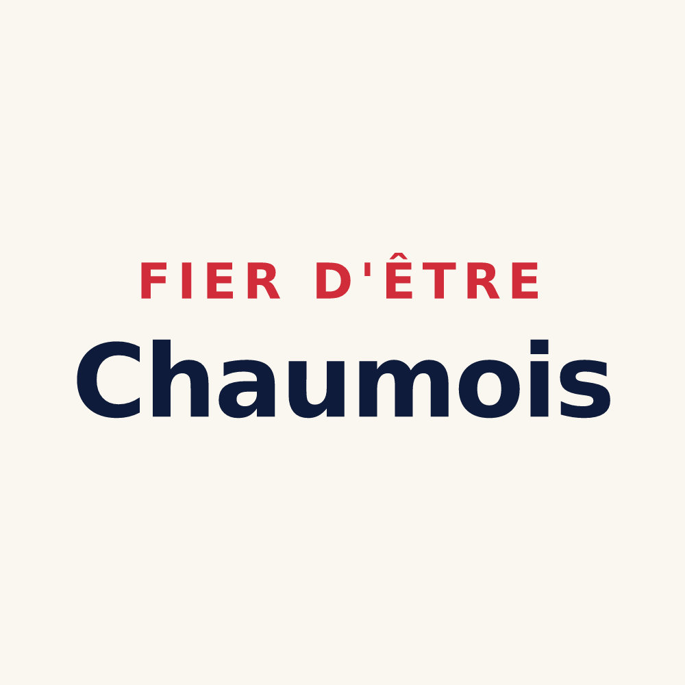 Tasse « Fier d'être Chaumois » — design pour Chaum