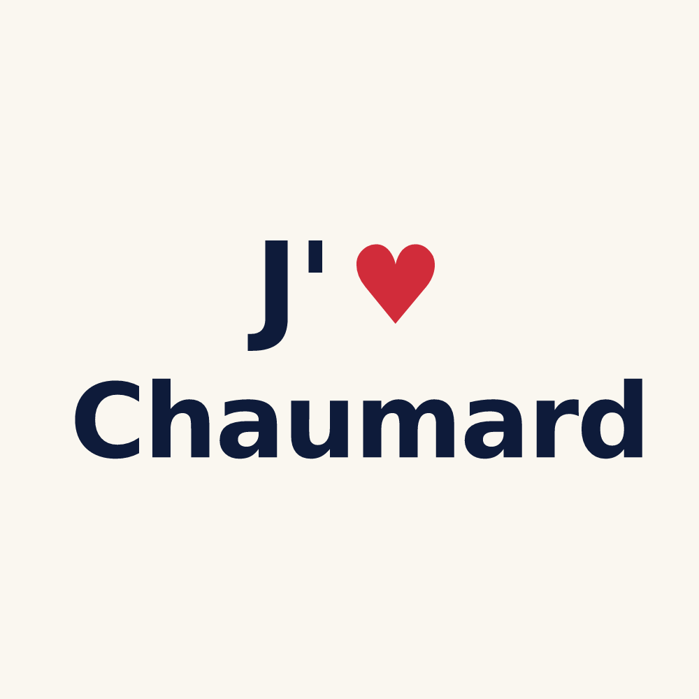 Tasse personnalisée Chaumard — design J'aime Chaumard
