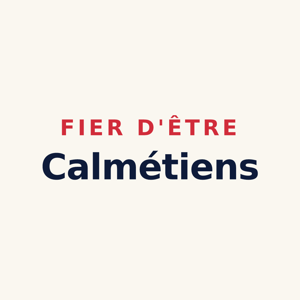 Tasse « Fier d'être Calmétiens » — design pour Chaumes-en-Brie