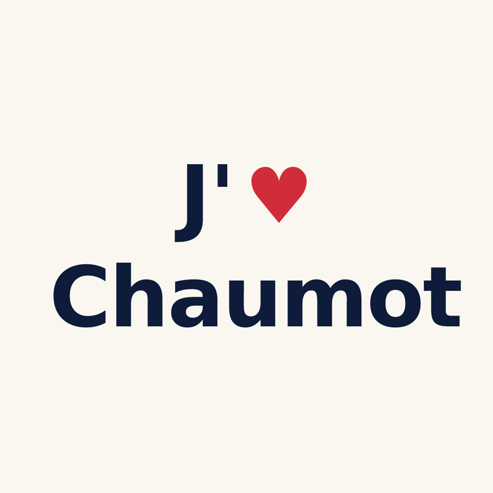 Tasse personnalisée Chaumot — design J'aime Chaumot